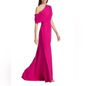 Off The Shoulder Draped Gown Pink
BADGLEY MISCHKA
Hot pink